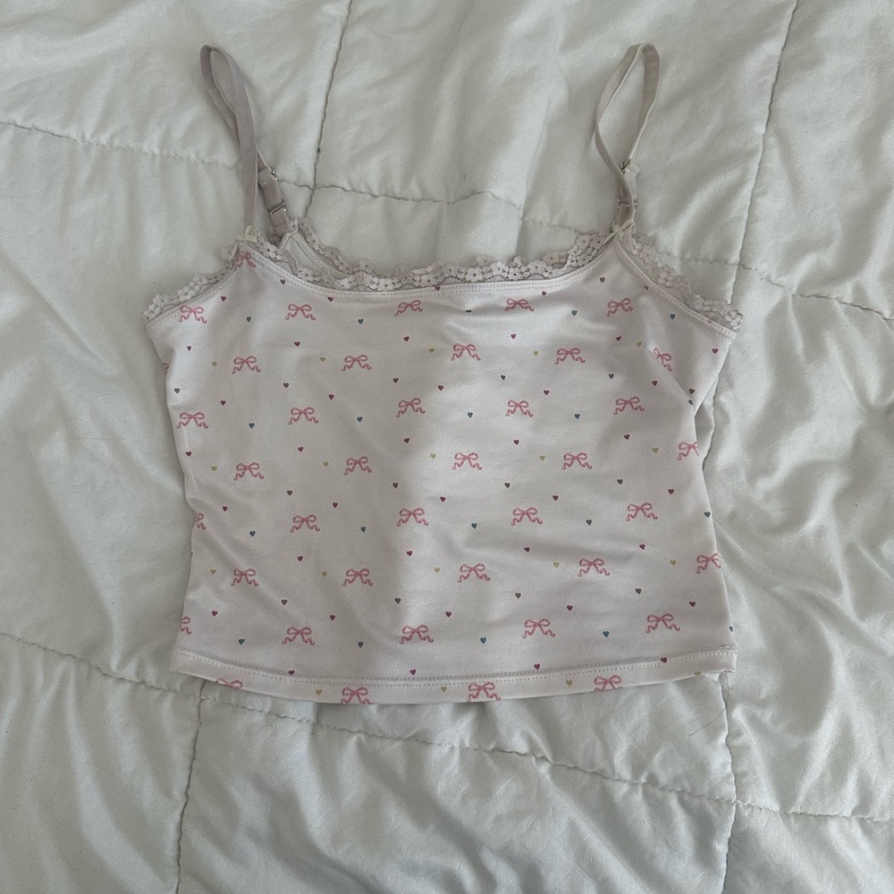 Lana Del Rey Pink Bow Tank Top